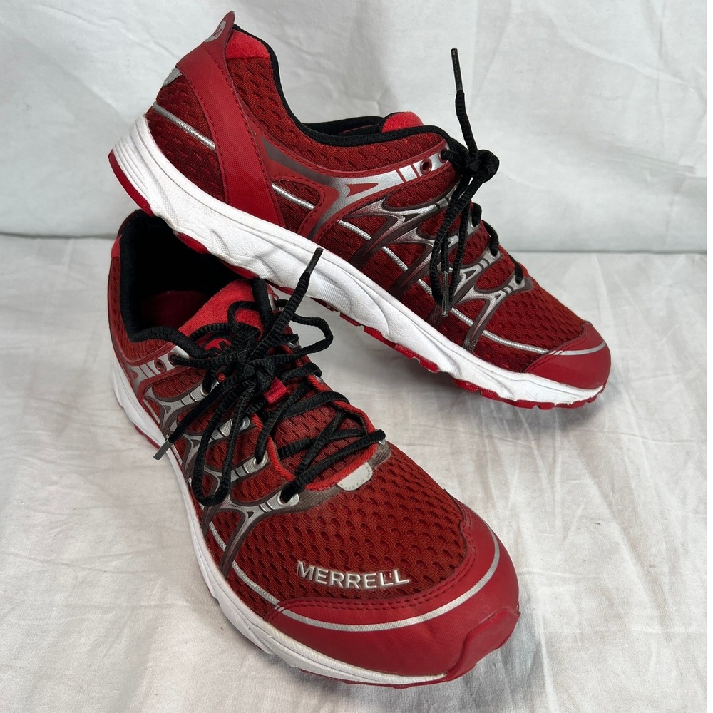 Merrell Running Shoes Men 8.5 Mix Master Move Crimson Red Trail Athletic Sneaker